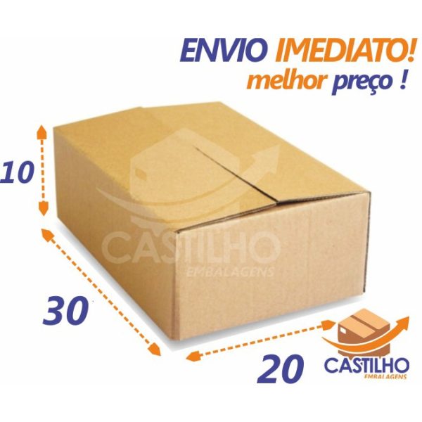 50 Caixas De Papelão Para Correio Sedex E commerce 30x20x10 Castilho